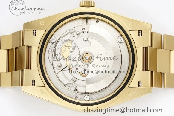 MiroTime 0505 Comfortable DayDate 40 YG JDF Gain Weight 904L Steel YG Dial Roman Markers on President Bracelet A2836 V 1821